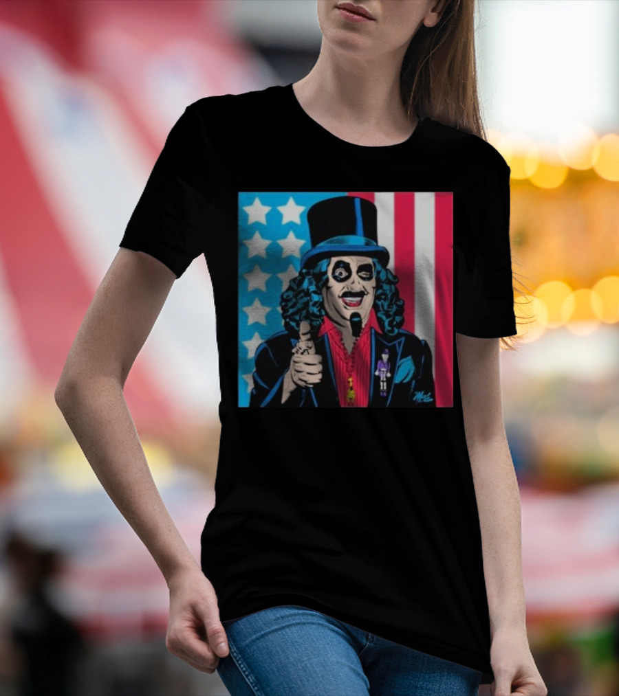 Happy 4th Of July Thanks To My Pal Mitch Oconnell Stars And Stripes Cartoon Character T-Shirt