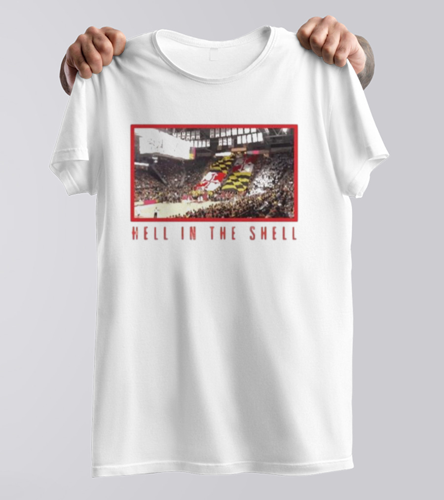 Maryland Terrapins Basketball Game Hell In The Shell Stadium Crowd Atmosphere T-Shirt