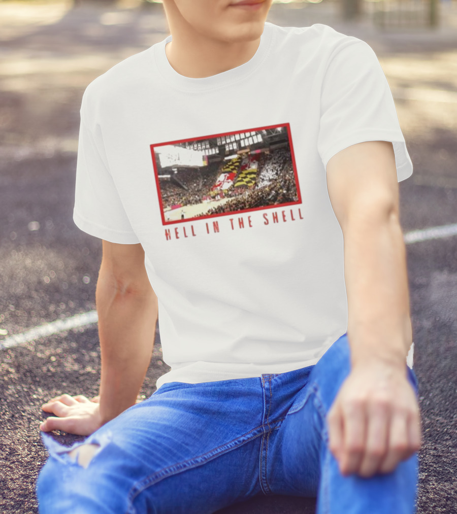 Maryland Terrapins Basketball Game Hell In The Shell Stadium Crowd Atmosphere T-Shirt