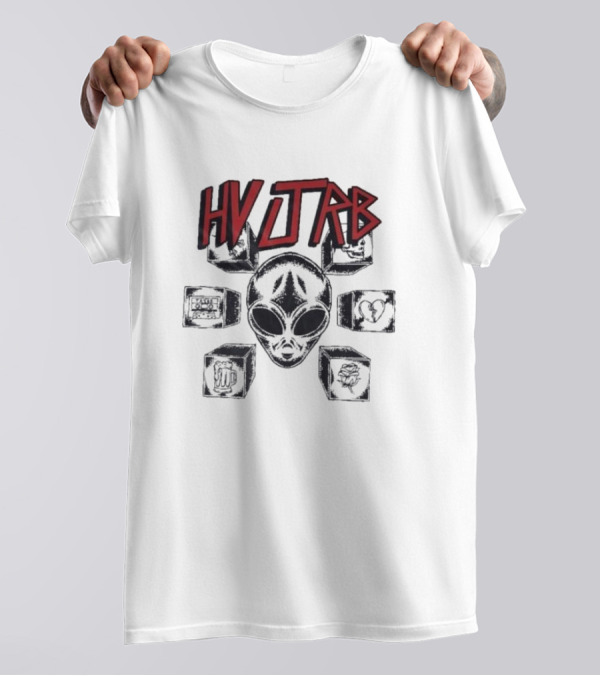 HVJTRB Tribal Slayer Heuvel White Kaos Pria Distro Cowok TSH T-Shirt