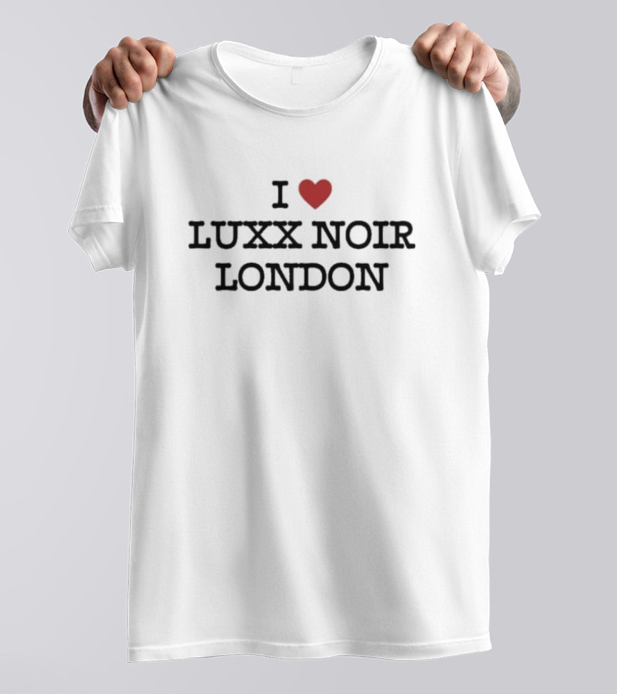 Luxx Noir London Fan Love Statement I Heart T-Shirt