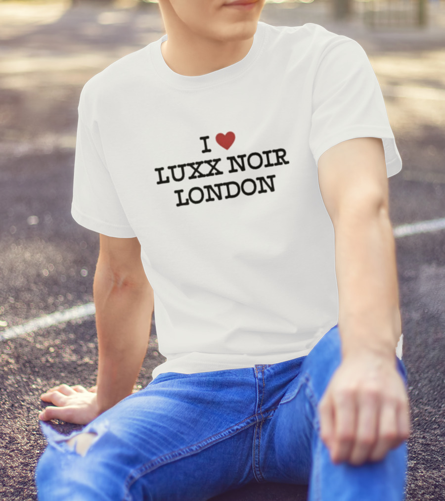 Luxx Noir London Fan Love Statement I Heart T-Shirt
