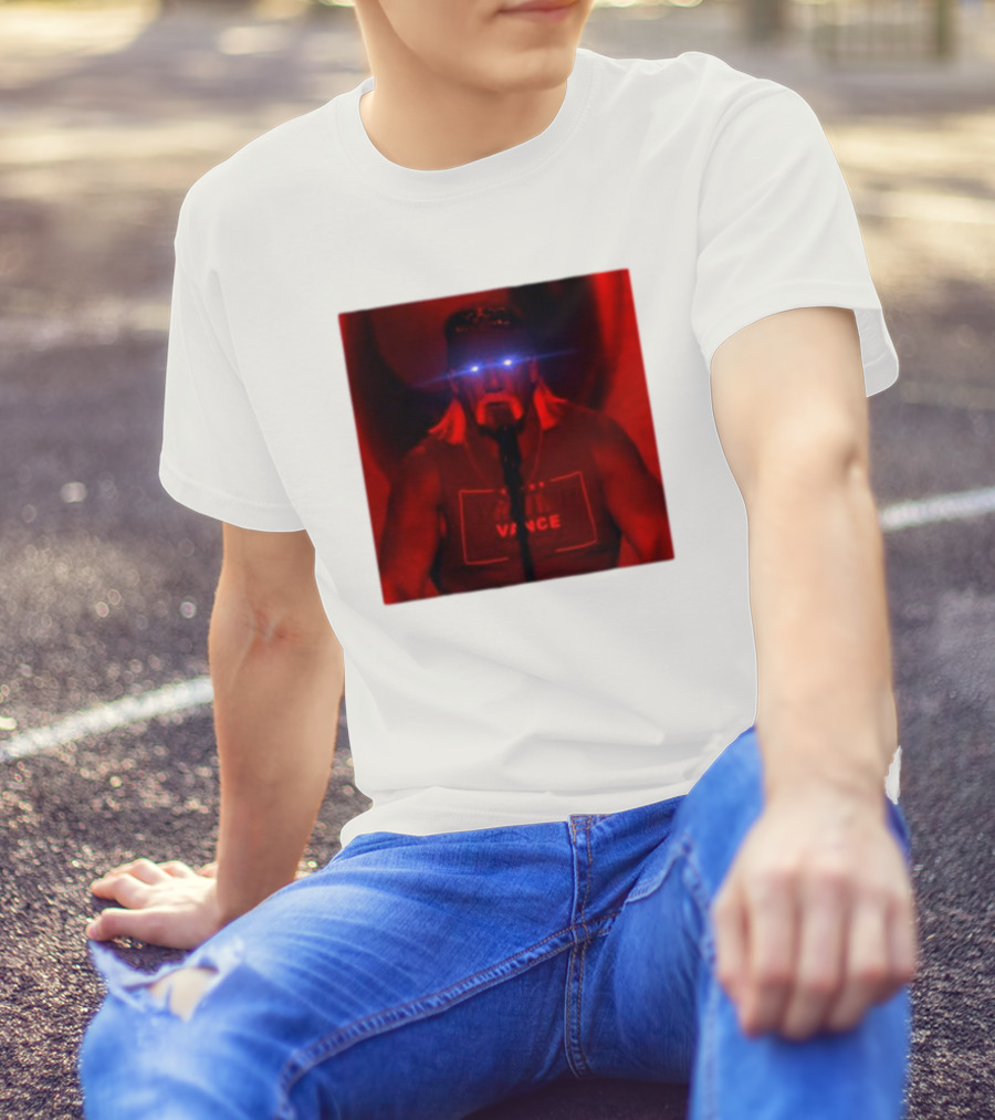 Hulk Hogan Trump Maniacs Vince Parody Red Glow Eyes T-Shirt