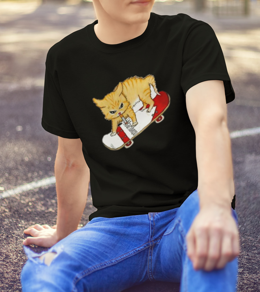Lonely Kids Club Cig Cats Skateboarding Clarence Returns T-Shirt