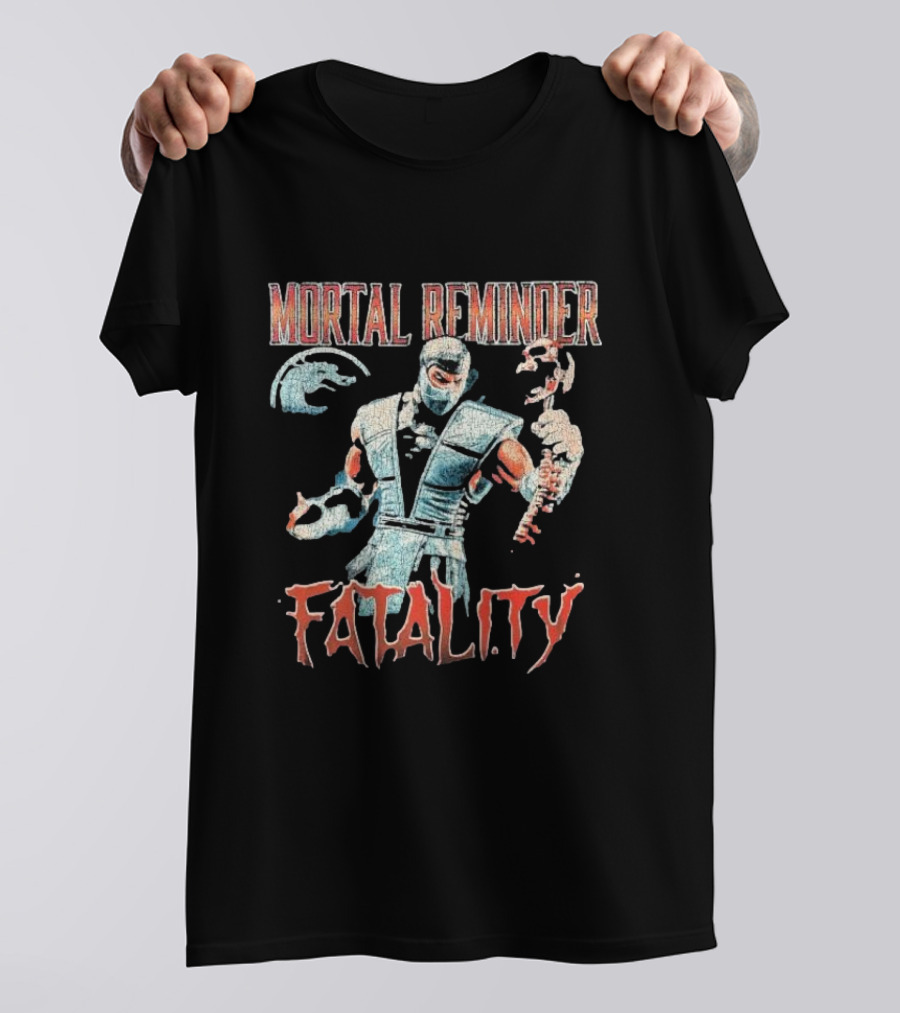 Mortal Reminder Fatality Ninja Skeleton Warrior T-Shirt