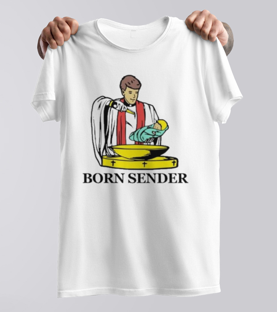 Nelk Boys Born Sender Baptism Priest And Baby T-Shirt