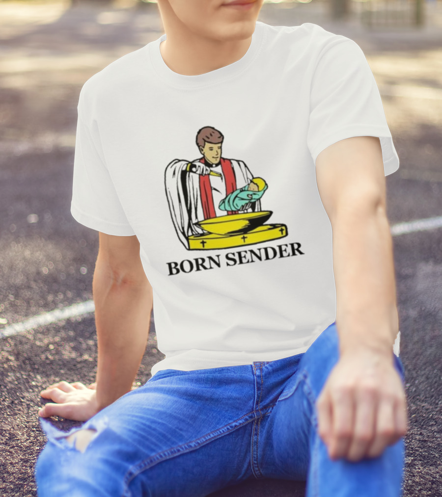 Nelk Boys Born Sender Baptism Priest And Baby T-Shirt
