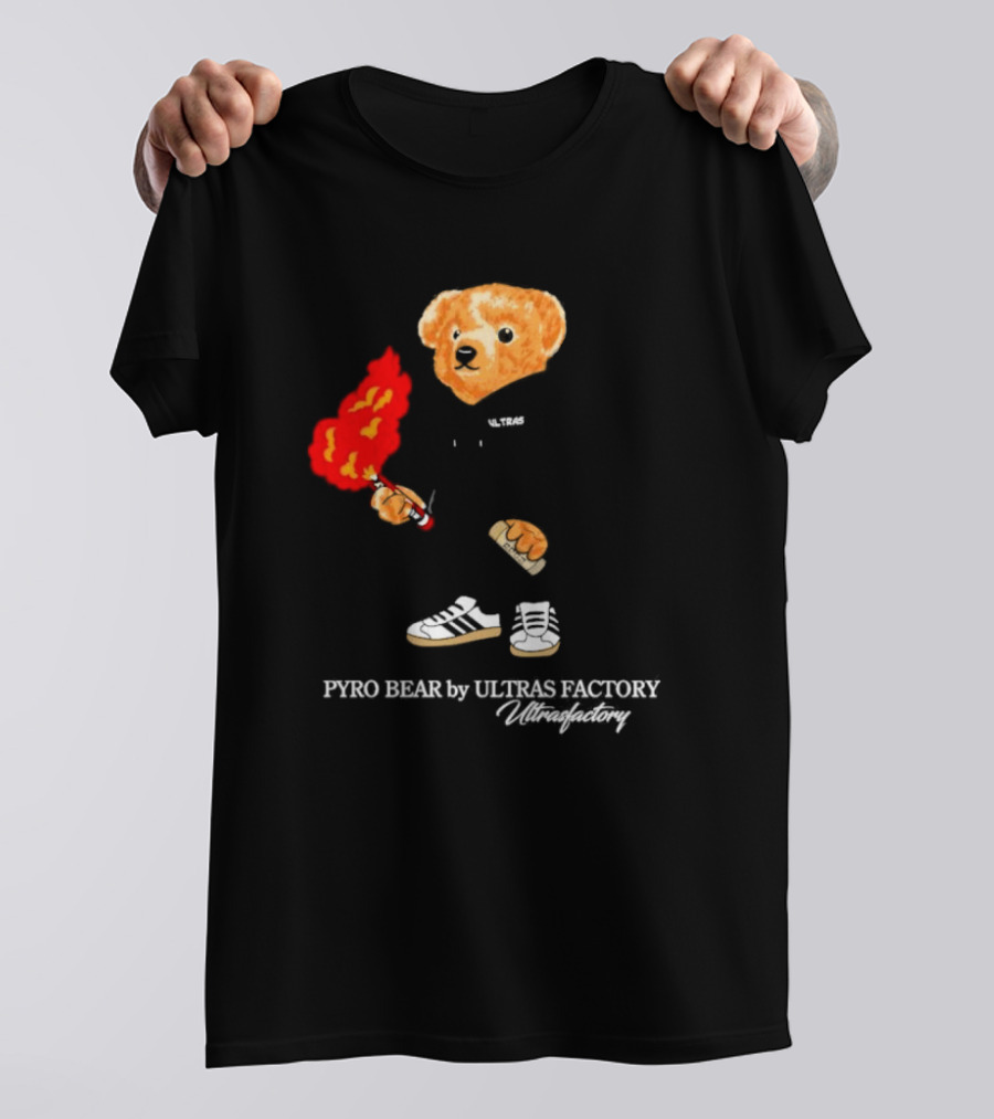PYRO BEAR Ultras Factory Ultrasfactory Shoes Flame T-Shirt