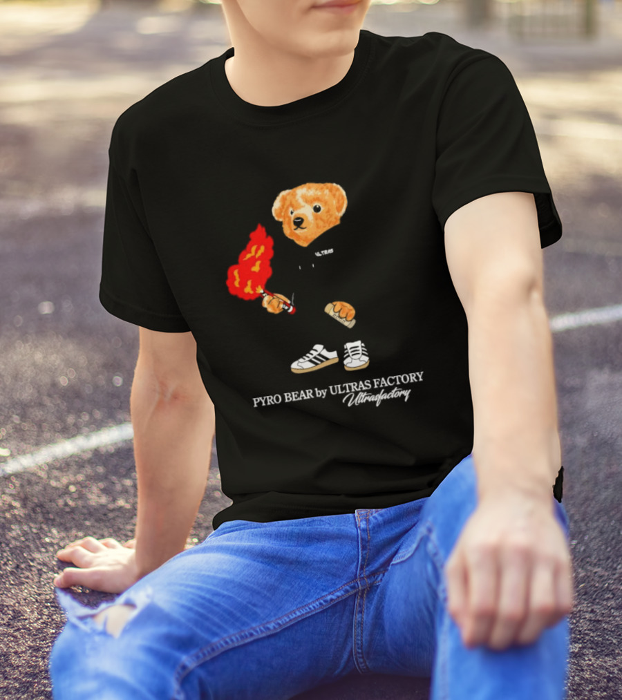 PYRO BEAR Ultras Factory Ultrasfactory Shoes Flame T-Shirt