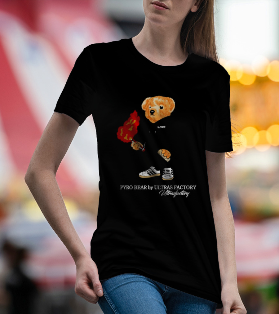 PYRO BEAR Ultras Factory Ultrasfactory Shoes Flame T-Shirt