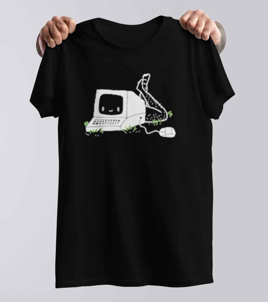 Smosh Chronically Offline Retro Computer Personification T-Shirt