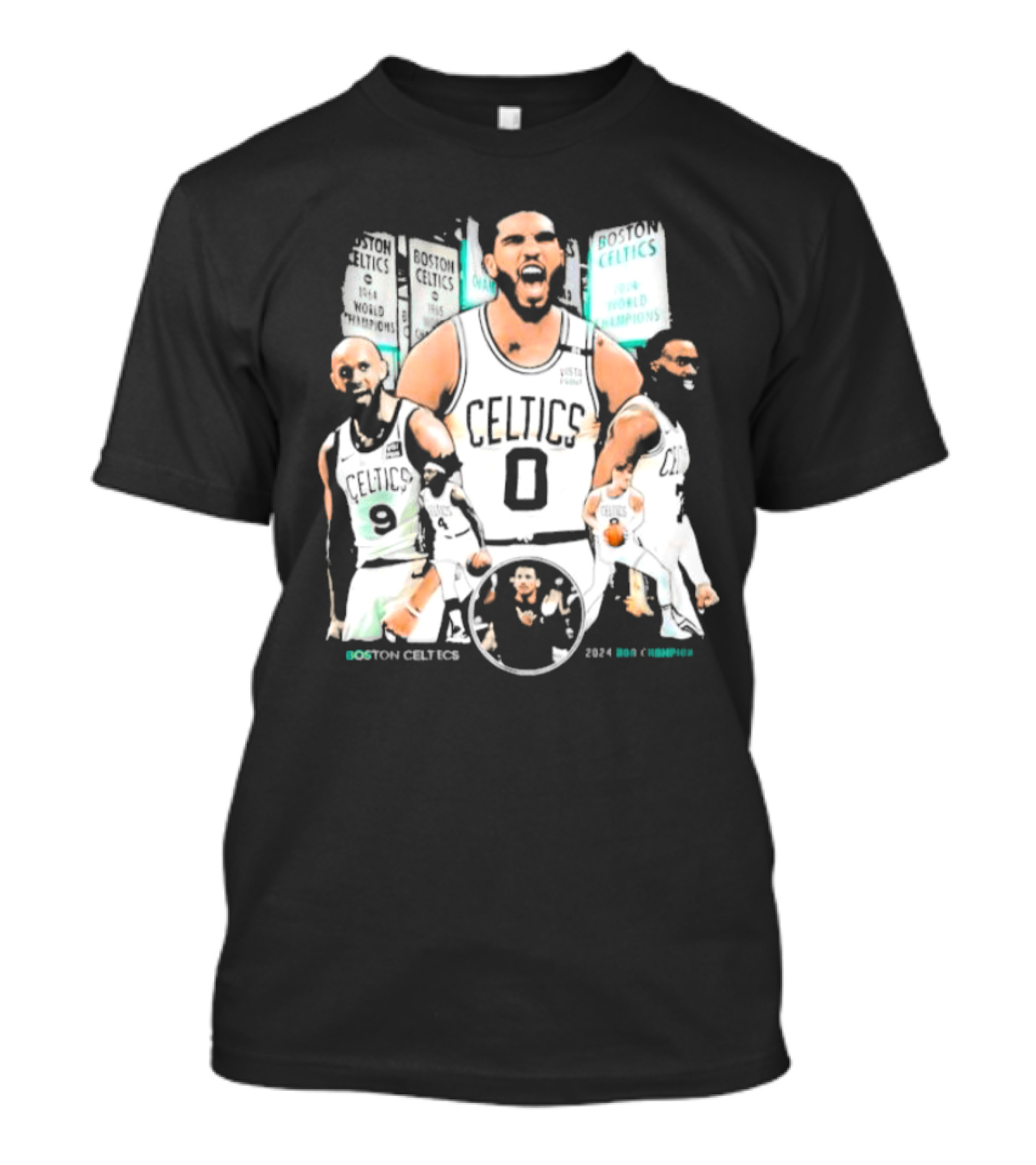 Boston Celtics 2024 NBA Champion Tatum's Iconic Team USA Fenway T-Shirt