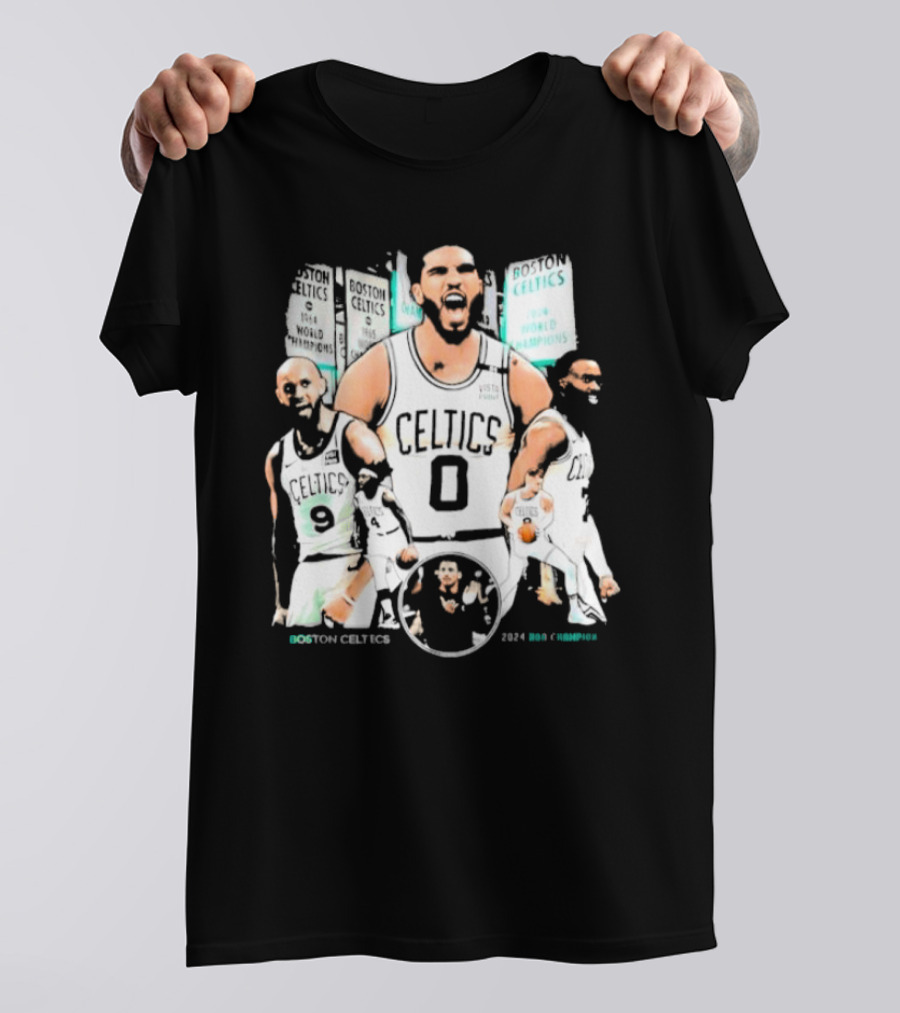 Boston Celtics 2024 NBA Champion Tatum's Iconic Team USA Fenway T-Shirt