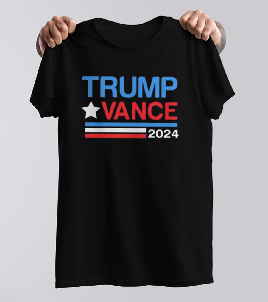 TRUMP VANCE 2024 USA ELECTION PATRIOTIC STAR STRIPES T-Shirt