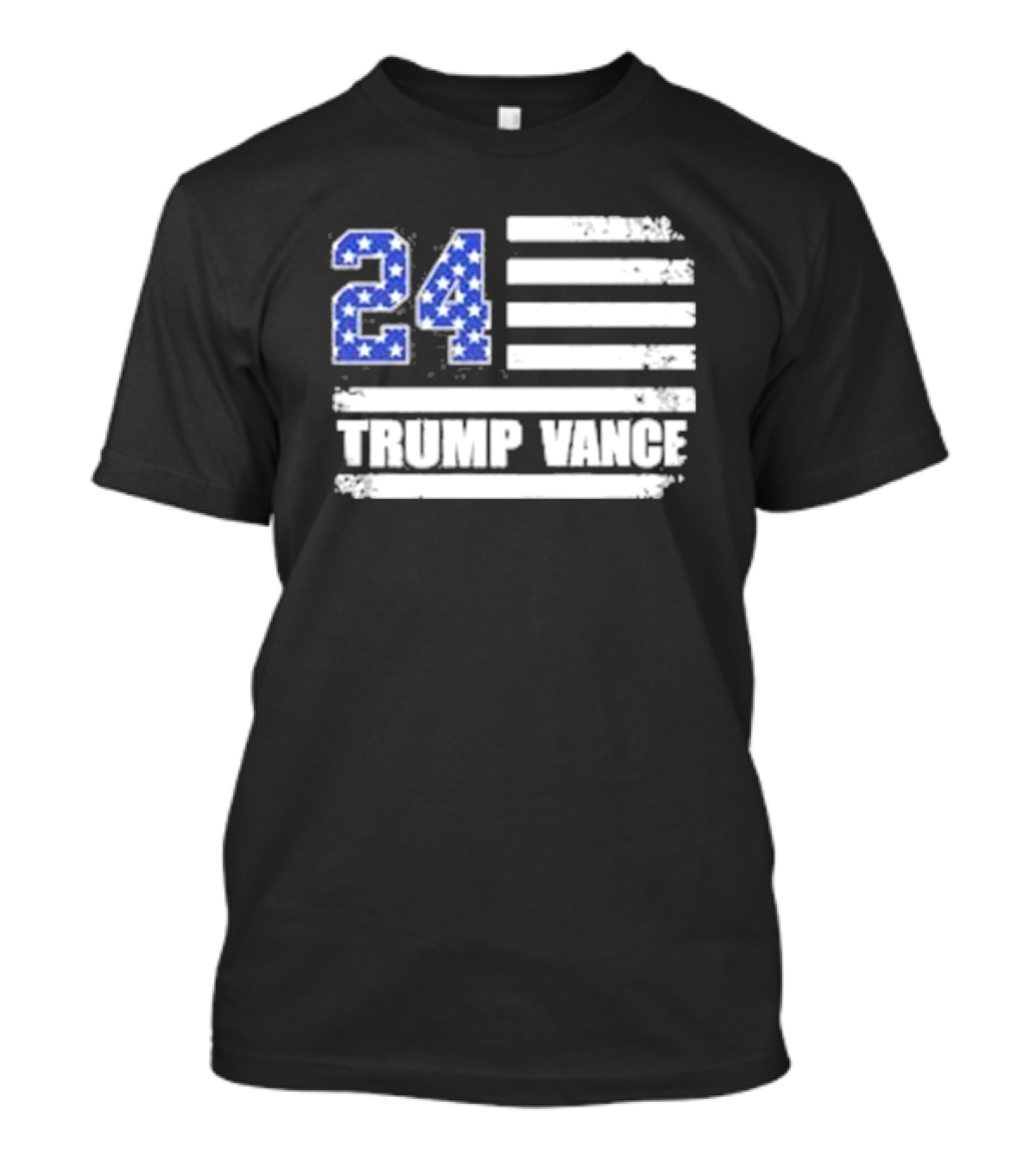 Trump Vance 24 American Flag Stars And Stripes Theme JD Premium T-Shirt