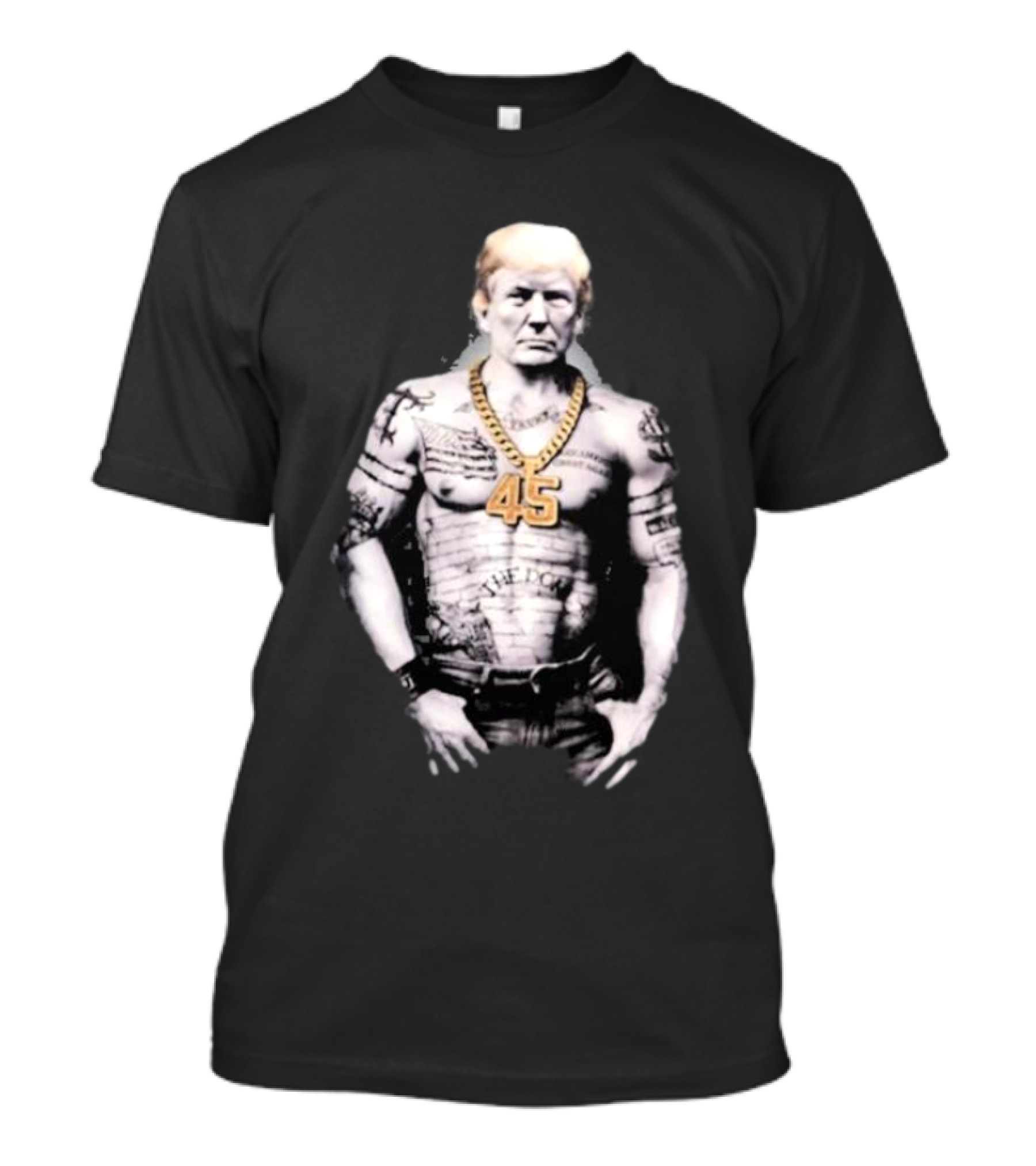 Donald Trump The Don 20 Tattooed 45 Gold Chain Edition T-Shirt