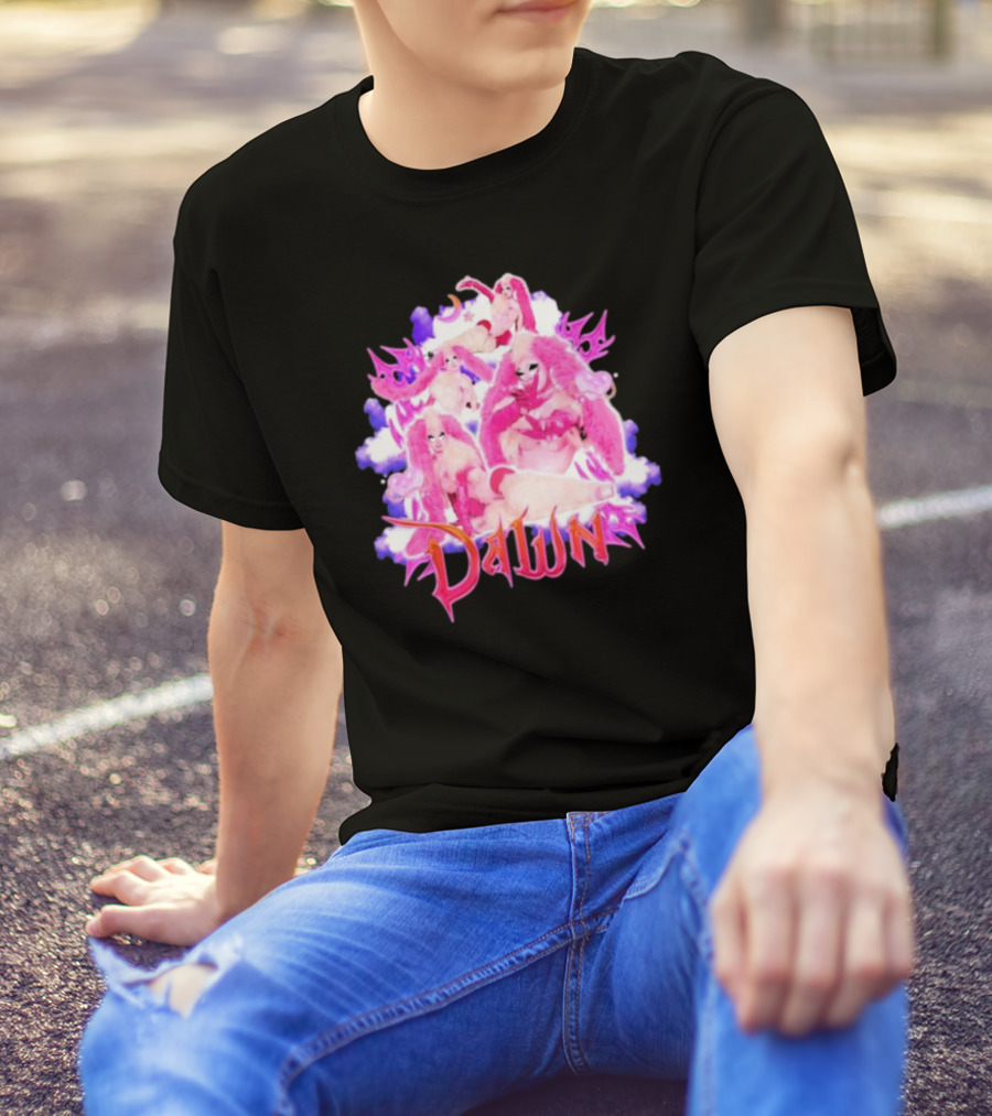 Dawnverse Dragcon Pink Fantasy T-Shirt