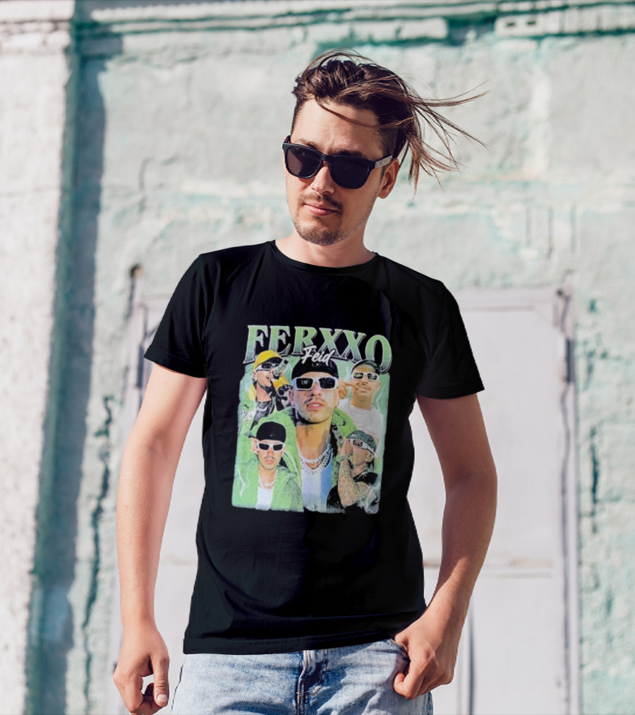 FERXXO Feid Green Style Collage T-Shirt