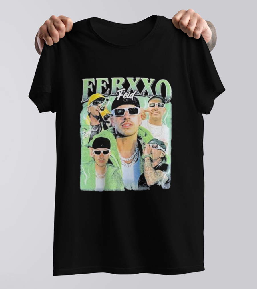 FERXXO Feid Green Style Collage T-Shirt