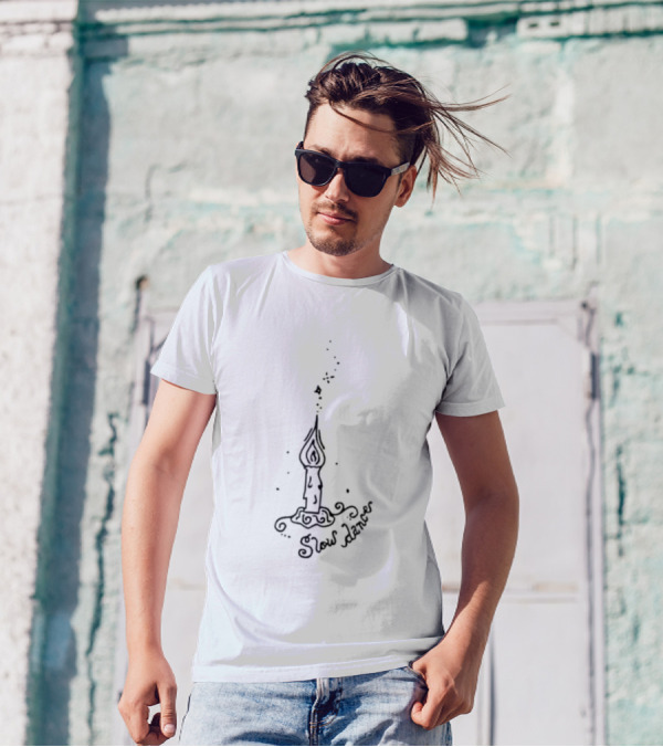 Slow Dancer Candle Charm T-Shirt