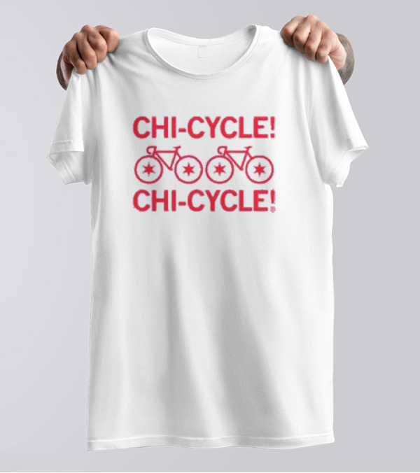 Chi-Cycle Chi-Cycle Chicago Bicycle Star Wheels T-Shirt