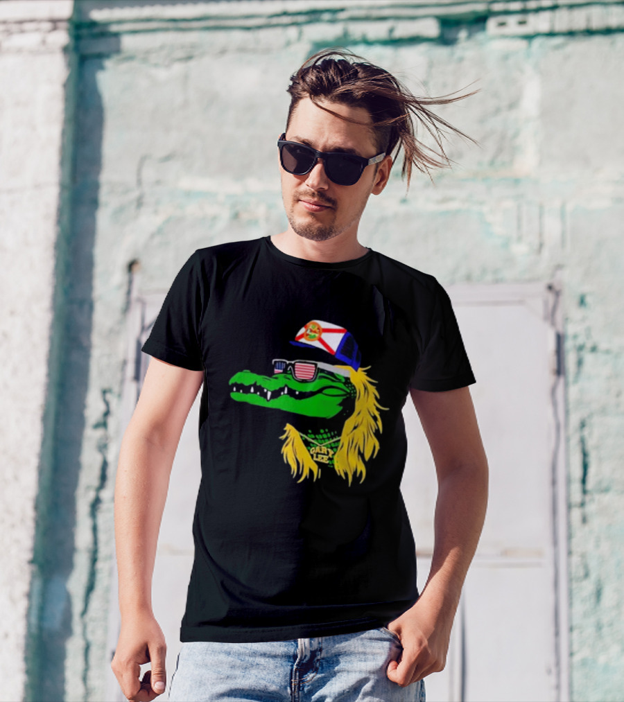 Conservativeant Wearing Gary Lee Gator With Trucker Hat And Sunglasses T-Shirt