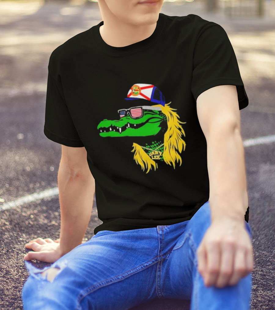 Conservativeant Wearing Gary Lee Gator With Trucker Hat And Sunglasses T-Shirt