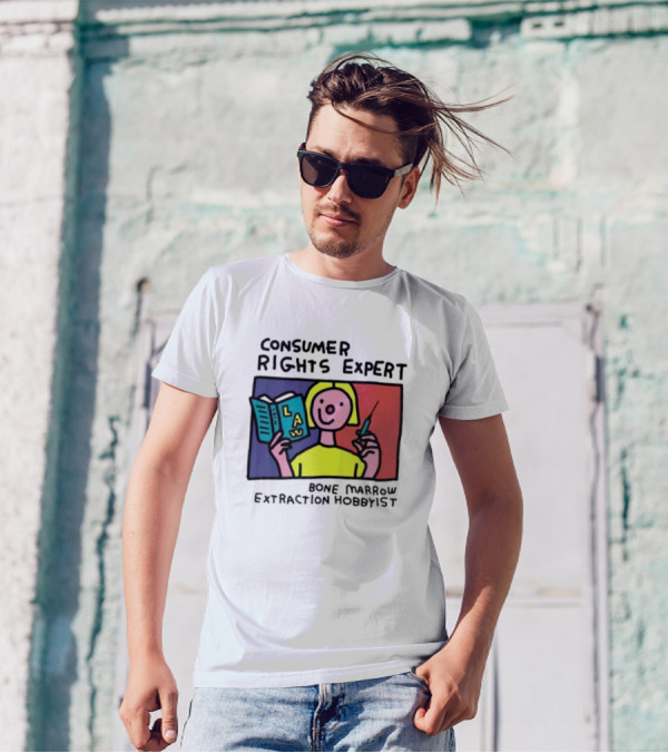 Consumer Rights Expert Law Book Bone Marrow Extraction Hobbyist T-Shirt