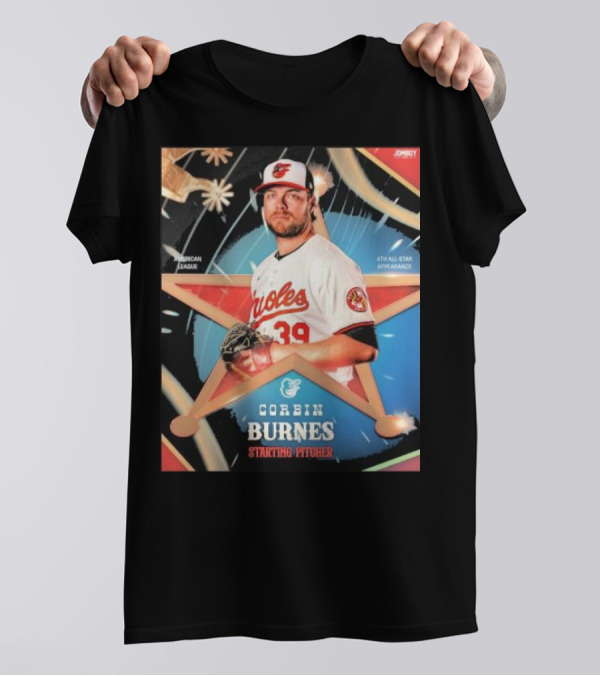 Corbin Burnes Baltimore Orioles American League Star Pitcher 4th All-Star Appearance T-Shirt