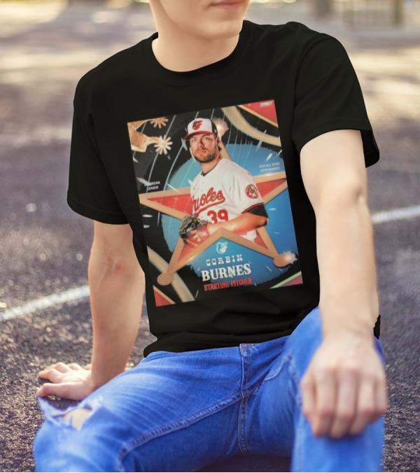 Corbin Burnes Baltimore Orioles American League Star Pitcher 4th All-Star Appearance T-Shirt