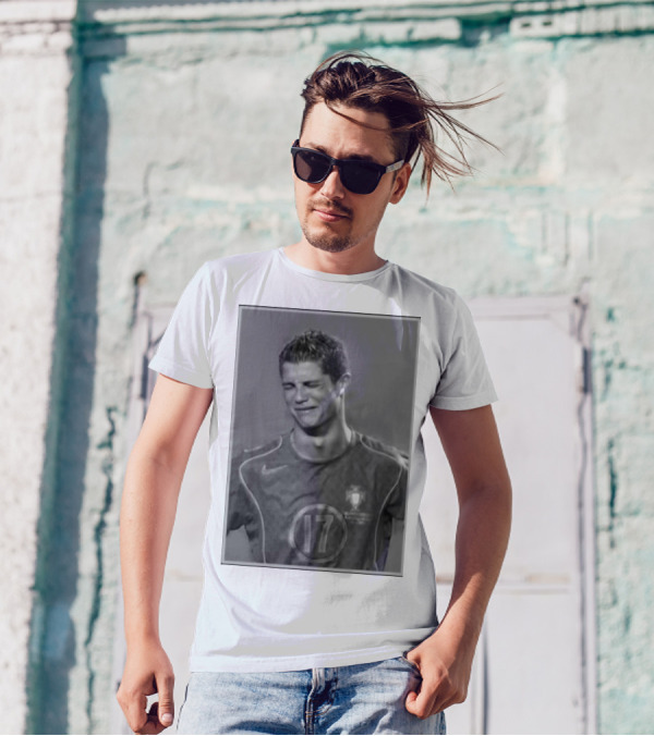 Cristiano Ronaldo Portugal Number 17 Crying Emotion T-Shirt