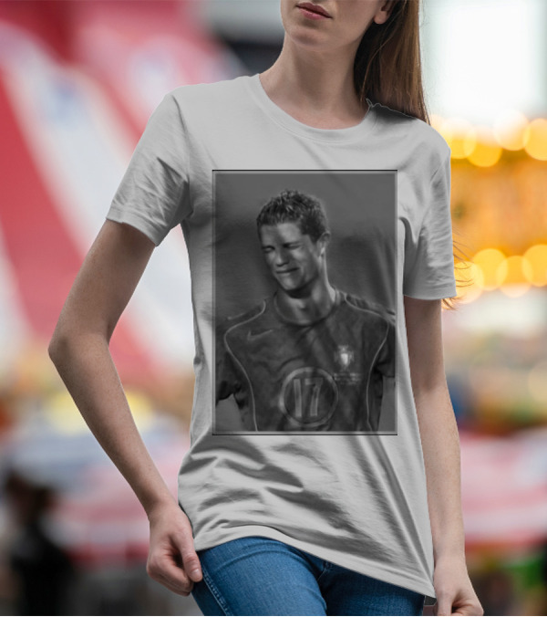 Cristiano Ronaldo Portugal Number 17 Crying Emotion T-Shirt