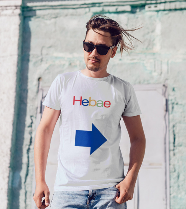 Cursed Couple’s Hebae Shebae Google Arrow T-Shirt