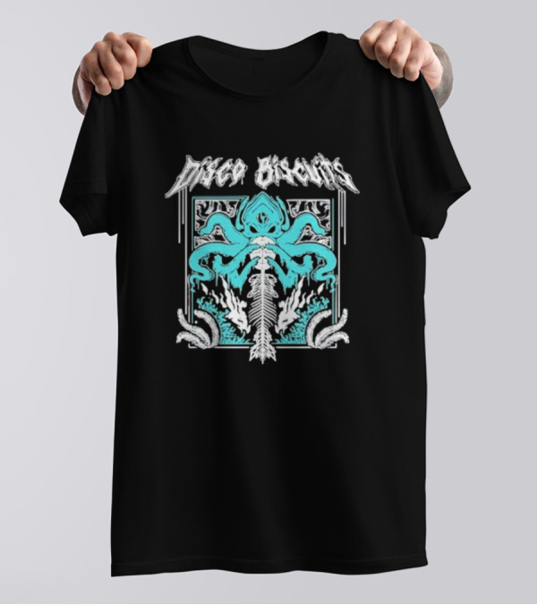 Disco Biscuits Octopus Psychedelic Symmetrical T-Shirt