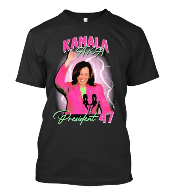 Kamala Harris President 47 Lightning T-Shirt