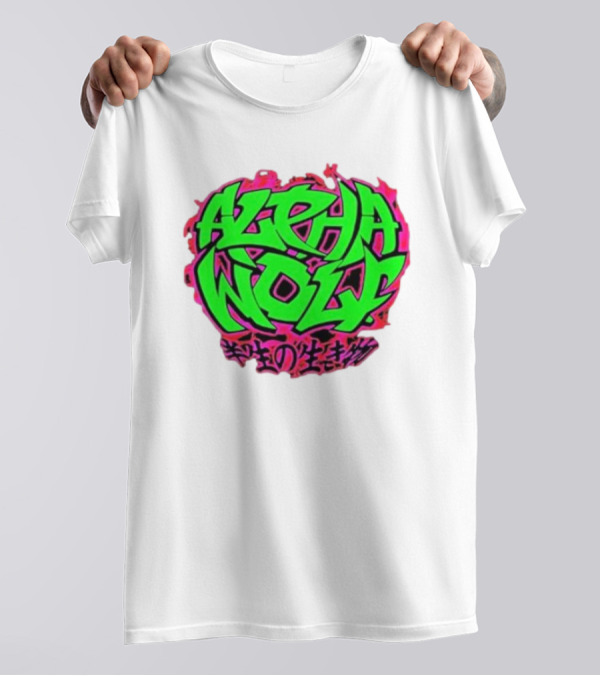 Alpha Wolf 2024 Neon Graffiti T-Shirt
