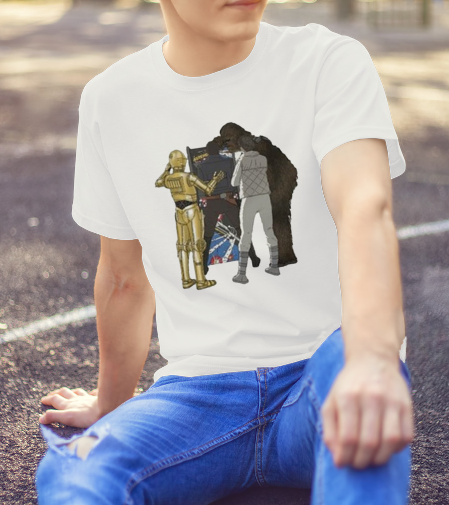 Asteroids Video Game Star Wars Characters T-Shirt