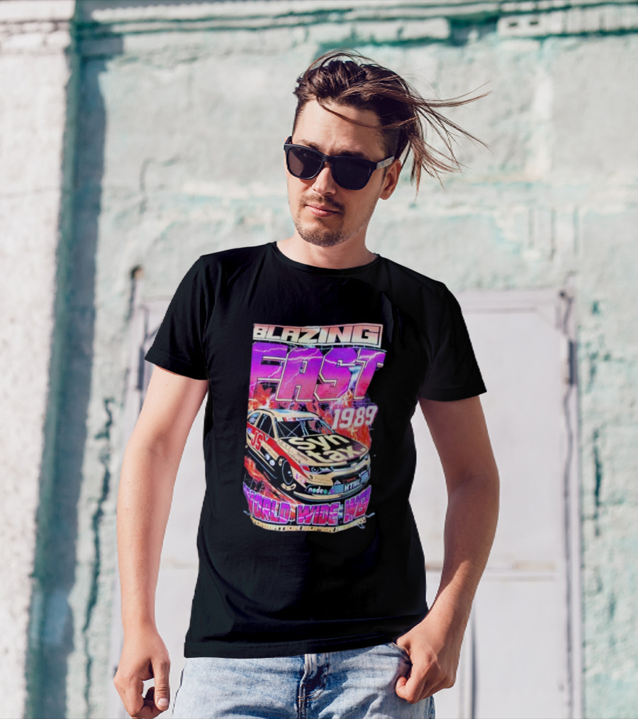 Blazing Fast 1989 Syntax Racing World Wide Web HTML Car T-Shirt