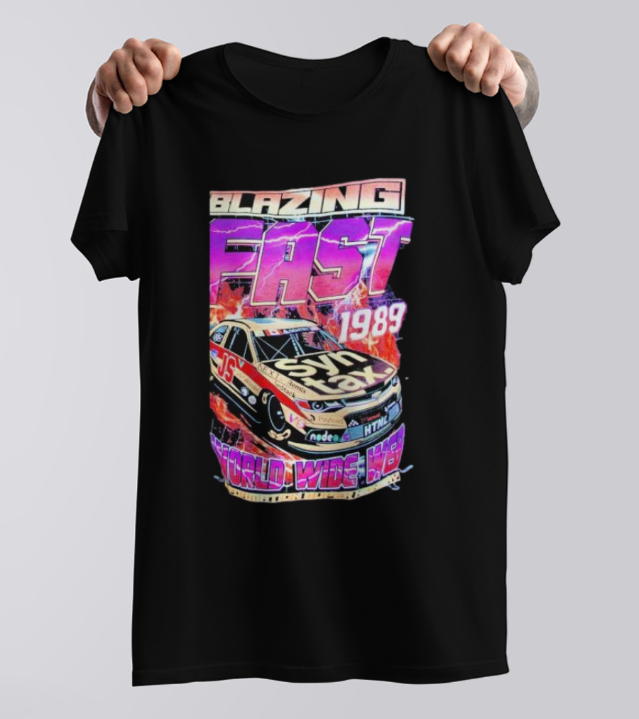 Blazing Fast 1989 Syntax Racing World Wide Web HTML Car T-Shirt
