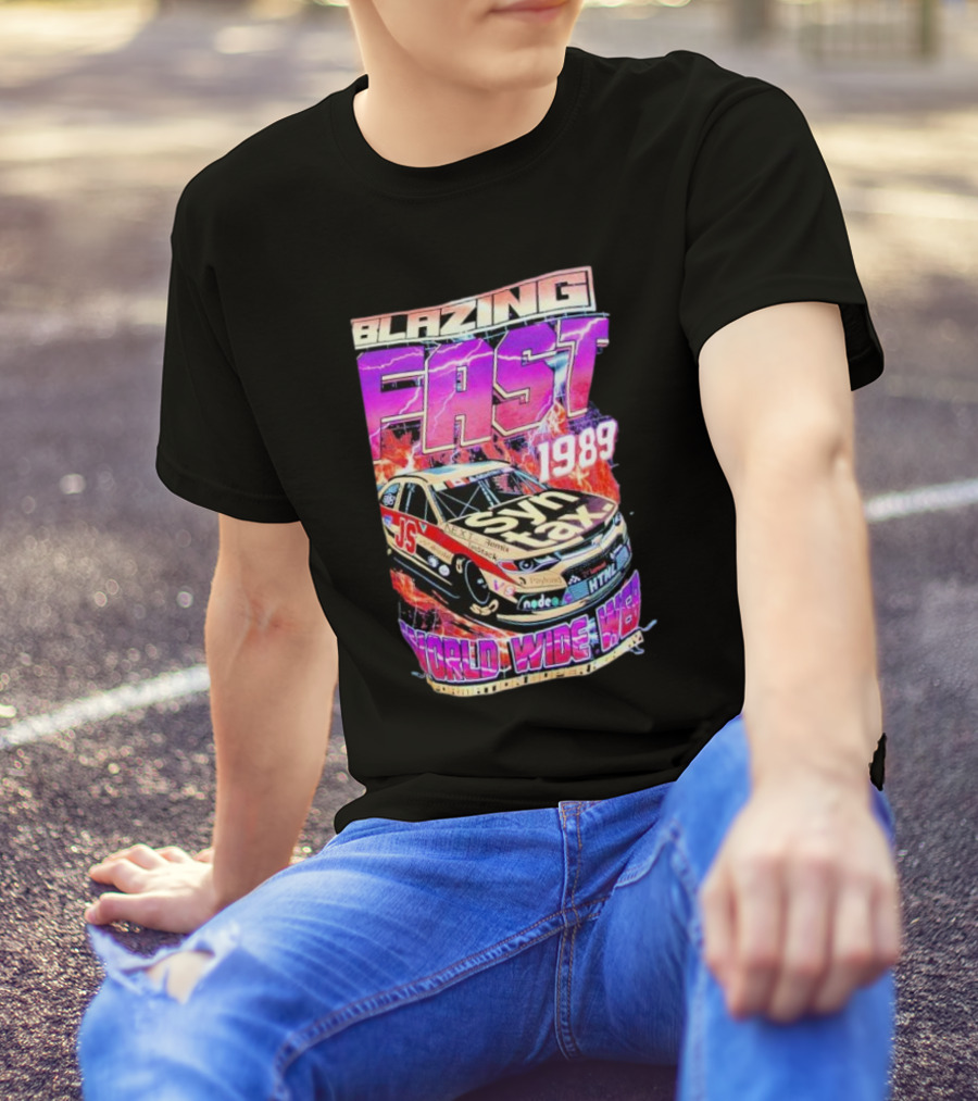 Blazing Fast 1989 Syntax Racing World Wide Web HTML Car T-Shirt