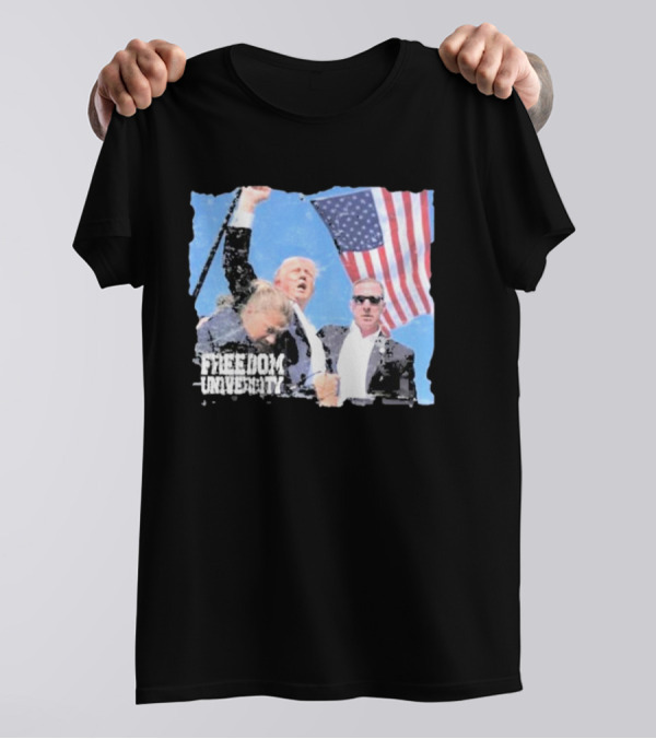 Brandon Tatum Freedom University Trump Never Surrender American Flag T-Shirt