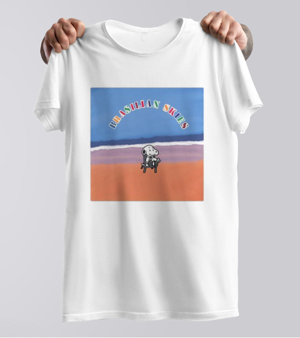 Brasilian Skies Snoopy Beach Scene T-Shirt