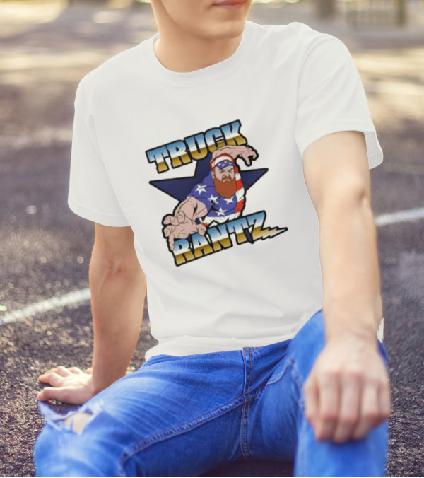 Brent Terhune Truck Rantz Patriotic Bearded Character T-Shirt