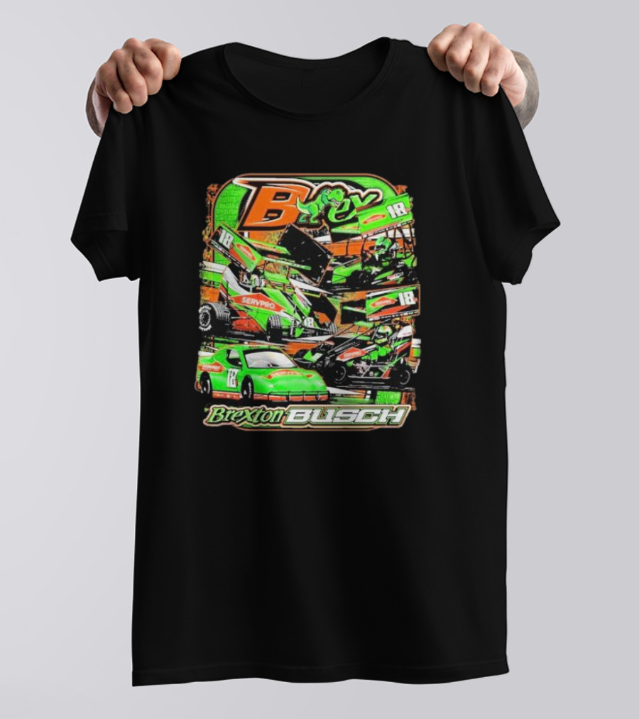 Brexton Busch Racing 18 Servpro Frog T-Shirt
