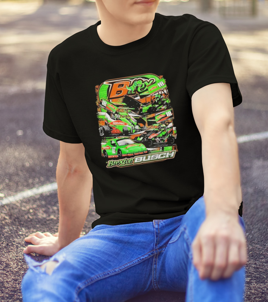 Brexton Busch Racing 18 Servpro Frog T-Shirt