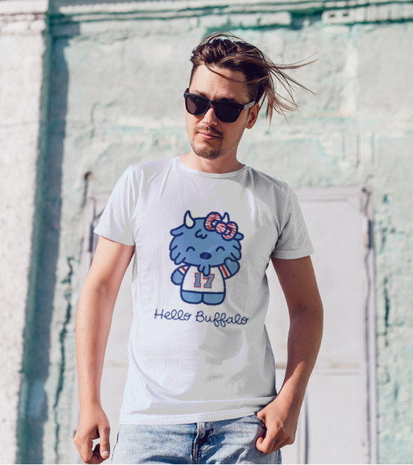Hello Buffalo 17 Mascot Buffalo Bills T-Shirt
