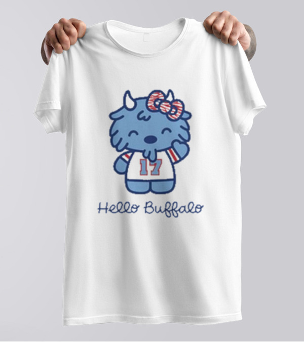 Hello Buffalo 17 Mascot Buffalo Bills T-Shirt
