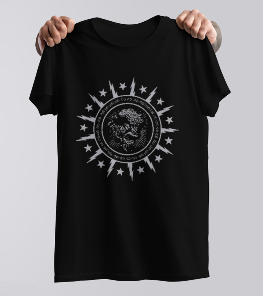 Buffalo Stronger Together Buffalo Bills Stars And Lightning Circular Emblem T-Shirt