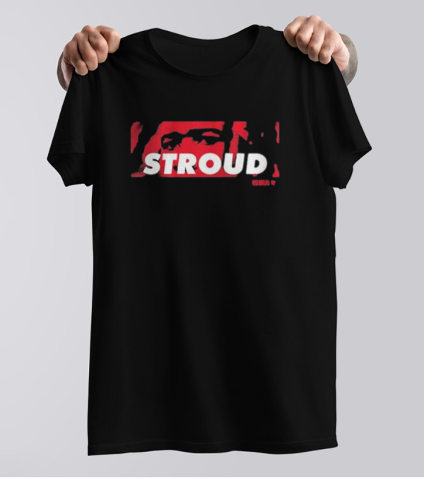 Stroud QB Eyes Red Graphic NFL T-Shirt