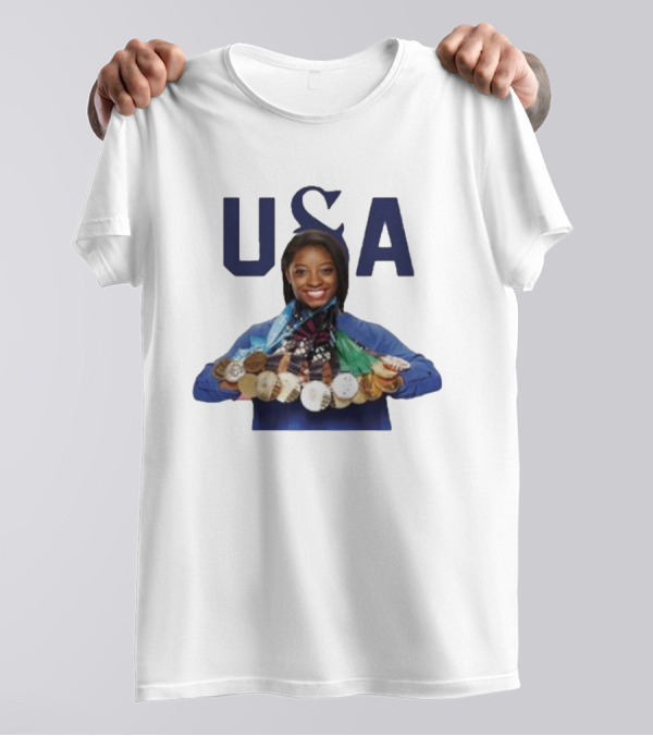 USA Simone Biles Paris Medals T-Shirt